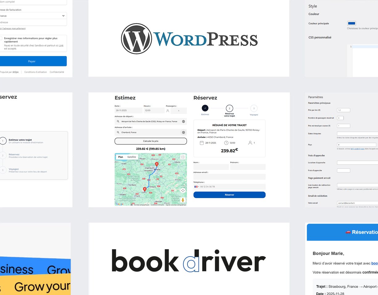 Plusieurs images du plugin book driver
